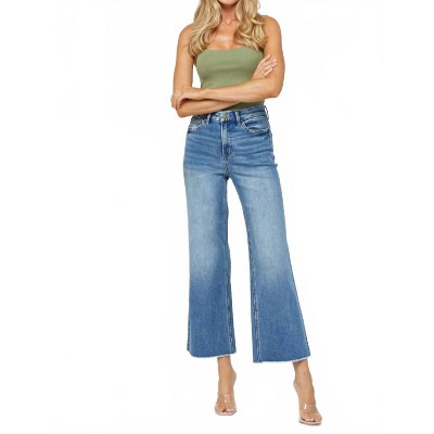 Women's Festival Stretch Super High Rise Wide Leg Jean - mica denim 30