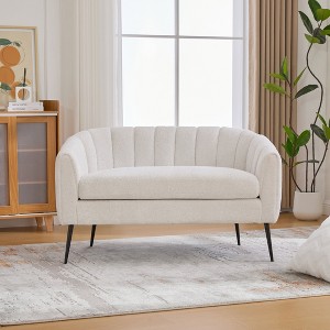 Aortzio 50.2"Wide 2 Seat Upholstered Tufted Chenille Loveseat Sofa - 1 of 4