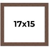 PosterPalooza | 17x15 Wide Barnwood Picture Frame, UV Acrylic, 6 Finishes - Grey, Brown, White, and Black - 2 of 4