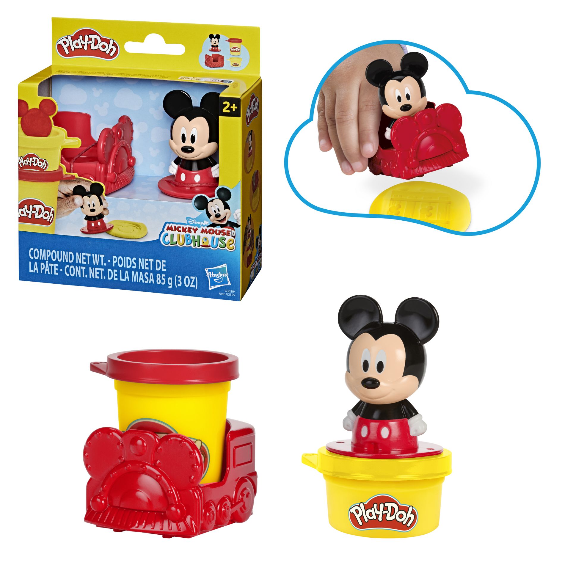 Play-Doh Disney Junior Stamp and Go Mickey Playset Easter Gifts for Kids Ages 2 and Up