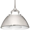 Progress Lighting, Carbon, 1-Light Mini-Pendant, Polished Nickel, Gloss White Shade - 2 of 4