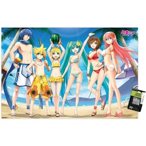 Trends International Hatsune Miku - Beach Party Unframed Wall Poster Prints - 1 of 4