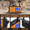 FosPower Hand Crank Emergency Radio Portable AM FM, NOAA Weather Radio With Battery Backup 10000mAh, USB-C, Solar Power Bank For Indoor Outdoor - 4 of 4