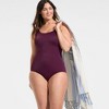 Lands' End Women's Plus Size DD-Cup Chlorine Resistant Scoop Neck Soft Cup Tugless Sporty One Piece Swimsuit - 4 of 4