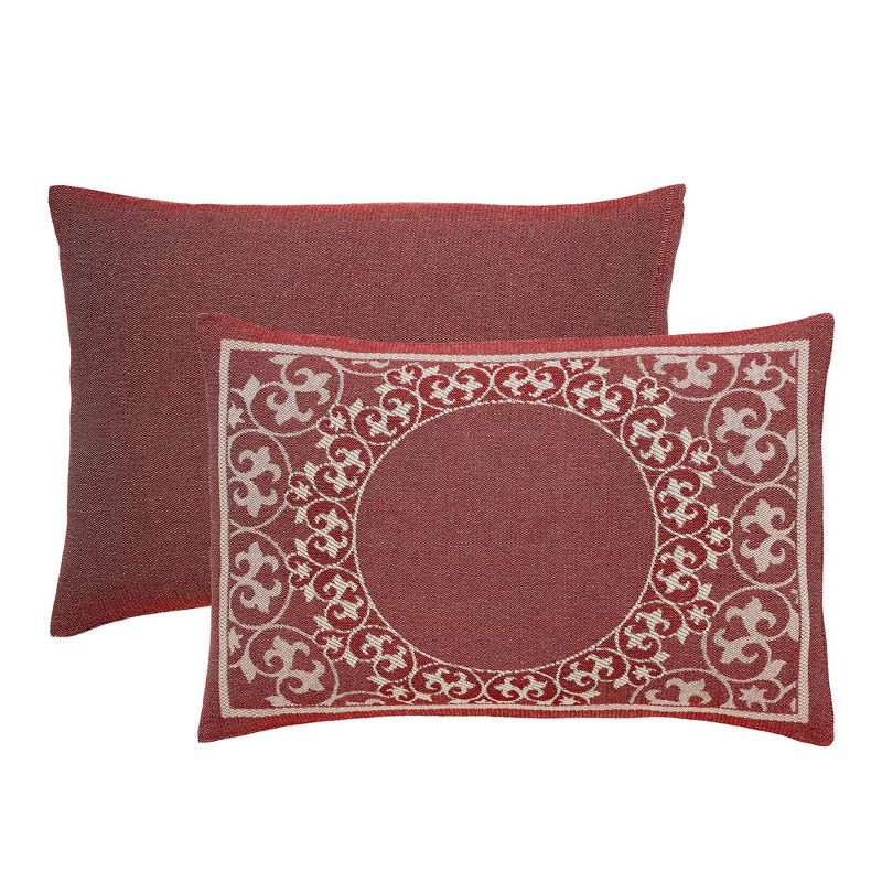 Lightweight Cotton Blend Oversized Jacquard Boho Floral Scroll Bedspread Set by Blue Nile Mills, 2 of 6