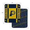 NBA Indiana Pacers 60"x70" Reverse Block Wordmark Double Sided Flannel Fleece Blanket - 3 of 3