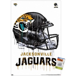 Trends International NFL Jacksonville Jaguars - Drip Helmet 20 Unframed Wall Poster Prints - 1 of 4