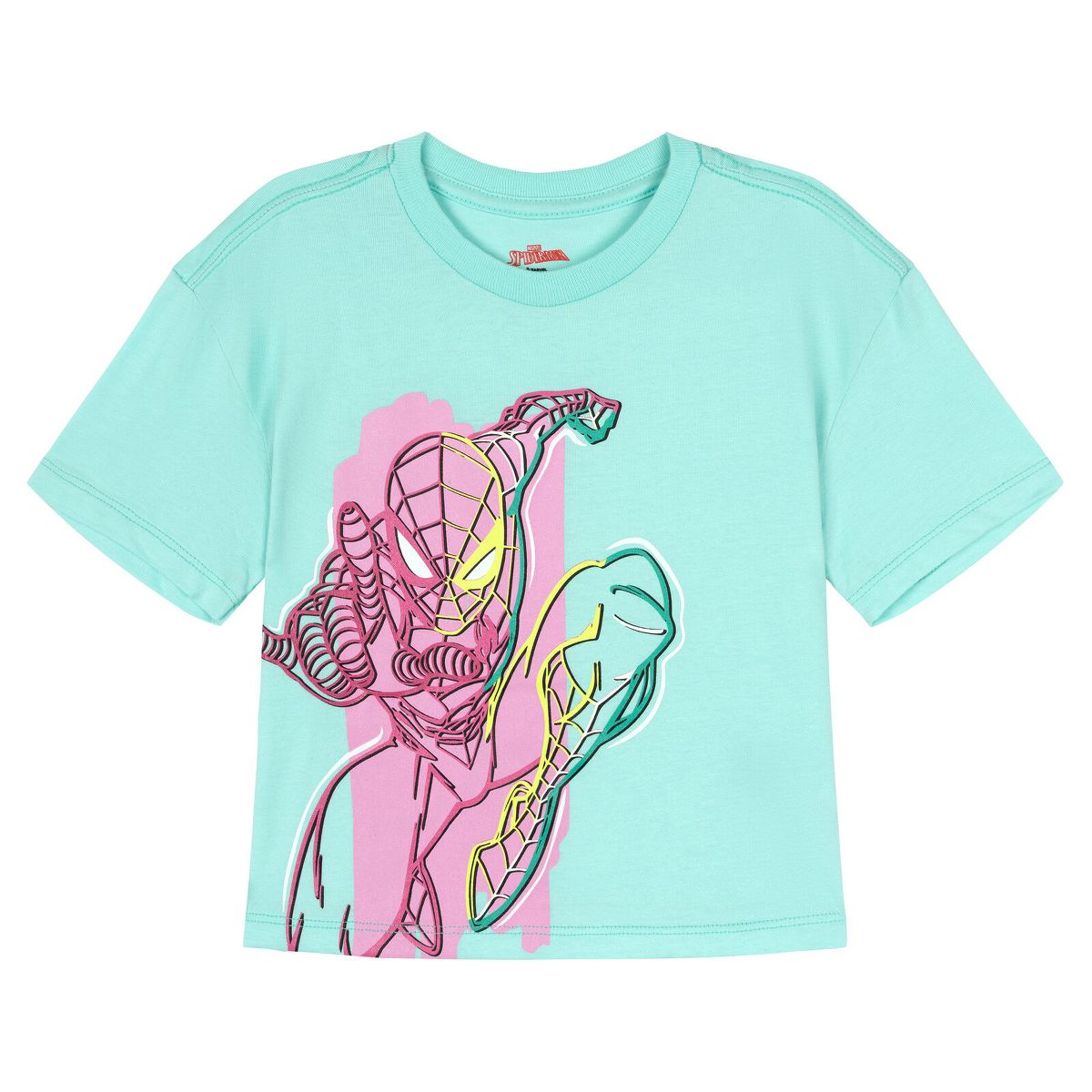 Marvel Oversized Drop Shoulder T-Shirt Bike Shorts Outfit Set Toddler - thumbnail 3