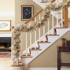 Puleo 9'x10" Pre-Lit Tan Artificial Garland with 100 UL-Listed Incandescent Lights - 4 of 4