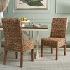 Sanibel 18" H Water Hyacinth Side Chair (Set of 2) - FOX6504 - Safavieh Couture - 2 of 4