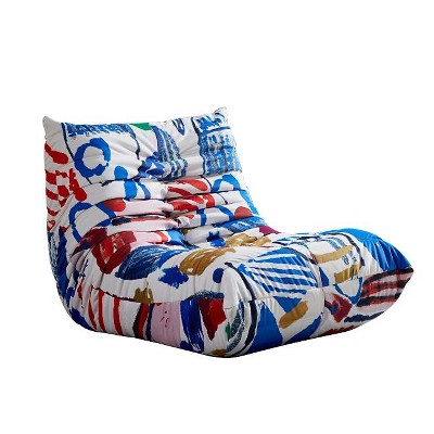 SYFERLORY Bean Bag Chair, Fireside Chair Bean Bag Sofa Large Bean Bag Chair for Adults, Multicolor