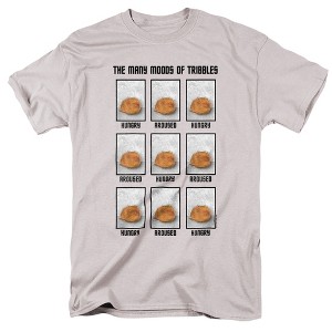 Star Trek Moody Tribbles Adult T-Shirt Silver - 1 of 4