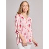 Petite V-Neck Tie-Sleeve Blouse - 2 of 3