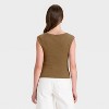 Women's Slim Fit Square Neck Ribbed T-Shirt - Universal Thread™ - 2 of 4