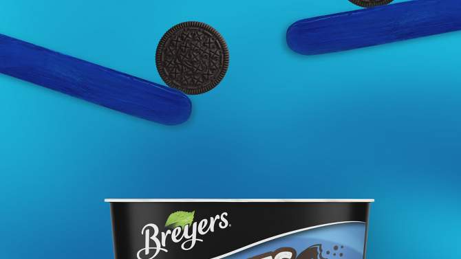 Breyers Cookies &#38; Cream Frozen Dairy Dessert With Chocolate Cookies - 48oz, 2 of 12, play video