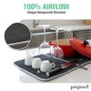 Prepara Drydock Deluxe 2-in-1 Kitchen Towel & Drying Mat with Stemware Dryer, Antibacterial, High Absorbency Cleaning Essential (14" x 21") - 2 of 4