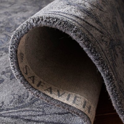 Handmade Gray Wool Tufted Reversible Area Rug