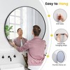 Mirror for Wall,  Metal Frame Circle Mirror, Round Bathroom Mirror for Wall Decor, Round Wall Mirror - 4 of 4