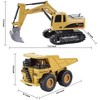 Joyfy 2PCS Remote Control Construction Vehicle Toy Set, RC Excavator & RC Dump Truck for Imaginative Play, Birthday Gifts for Toddlers Boys Girls - 3 of 4