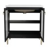ChicFurnit 32 Inch Bathroom Vanity Modern Vanity with Sleek Design and Ample Storage for Bathroom Space, Black, 31.9”*18.7”*34.8" - 4 of 4