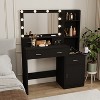 Gulches Black Smart Mirror Vanity Tables with Ample Storage - 2 of 4