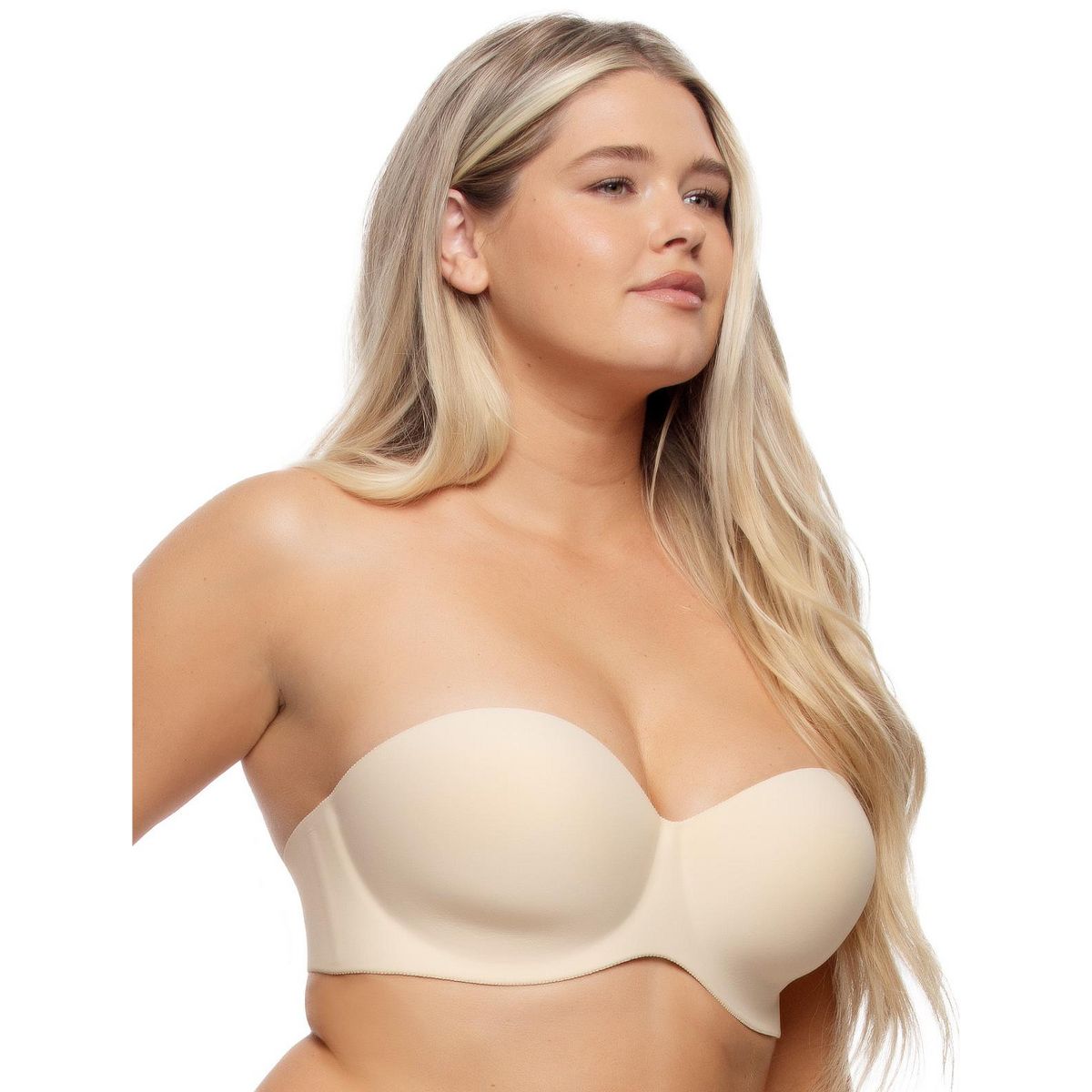 Women's Hint of Skin Contour Strapless Bra - Seamless, Smooth, Invisible Under Clothes - Felina - thumbnail 2