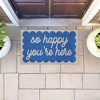 Stupell Industries Hello Blue Greeting Printed Outdoor Imitation Sisal Floor Mat, design by Lil' Rue - 4 of 4