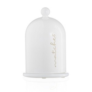 Waterdale Collection - Glass Cloche Match Holder - 1 of 3