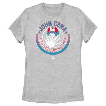 Women's WWE John Cena Never Give Up Logo T-Shirt