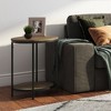NicBex 2 Tier End Table 16.9" Waterproof Small Side Table with Removable Tray for Indoor Outdoor - 2 of 4