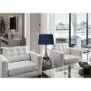 Cal Lighting Cupola glass/metal table lamp - 2 of 4