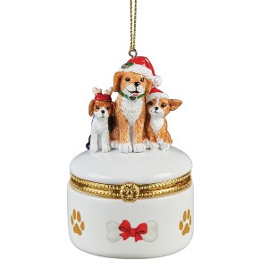 Collections Etc Hand-Painted Animal Trinket Christmas Ornament - 1 of 4