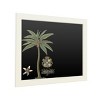 Trademark Fine Art Functional Chalkboard with Printed Artwork - Unknown 'Palm On Black I' Chalk Board Wall Sign - 2 of 4