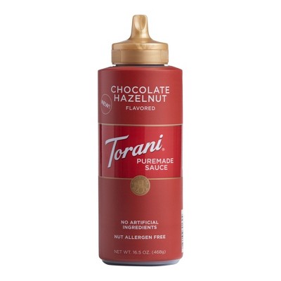 Torani Chocolate Hazelnut Sauce 16.5 oz. Pack of 2