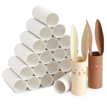Juvale 24 Pack Cardboard Tubes for Crafts, Empty Toilet Paper Rolls for Classroom, DIY Projects, 1.6 x 4 Inches