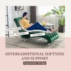 Okak Luxurious Velvet Button Tufted Chaise Lounge Chair with Transparent Feet,Comfy Upholstered Accent Chair for Bedroom,Living Room,Office - 4 of 4