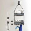Cameo 2-Tier Hanging Bathroom Shower Caddy, Adjustable Mounting Arms, Loofah & Razor Hooks, Suction Cups, Polypropylene, Rust-Resistant - 2 of 3