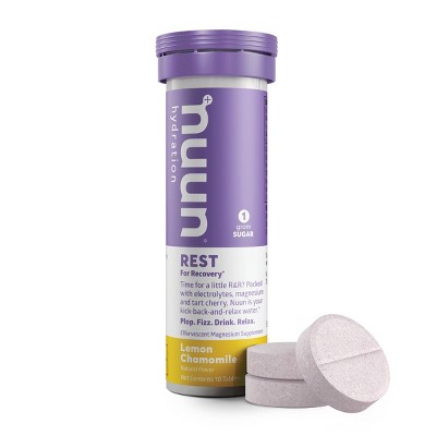 nuun Hydration Rest for Recovery Drink Tabs - Lemon Chamomile - 10ct