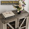 Shoe Cabinet with Ventilated Mesh Doors, Wooden Shoe Rack - 4 of 4