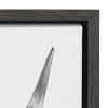 Kate and Laurel Sylvie Highland Cow Portrait Framed Canvas by Amy Peterson Art Studio, 28x38, Dark Gray - 3 of 4