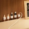 SEVOBAL Cable Management 8-Pack Universal Cable Organizer Clips, 360 Degree Rotating Cord Organizers for Desk, Wall, Car, White, 0.78"*0.78"*0.44" - 3 of 4