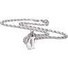Men's Initial Necklace – Layered Letter Pendant with Figaro Chain (Graduation/Birthday Gift for Him) - 2 of 4