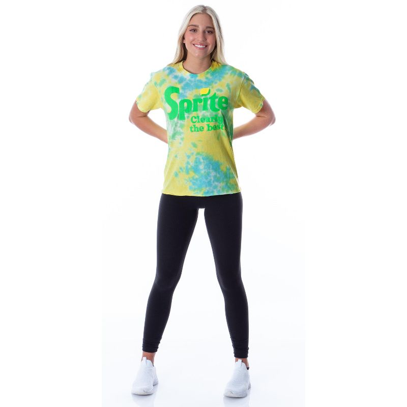 Sprite Clearly The Best Tie Dye Skimmer Womens' Girls T-Shirt, 3 of 6