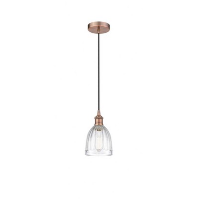 Brookfield - 1 Light Cord Hung Mini Pendant In Industrial Style-9.75 Inches Tall and 5.75 Inches Wide