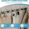 LunaLulinlk Coat Rack Wall Mount with 5 Hooks, Black Coat Hangers for Wall, Aluminum Coat Hooks Hat Hooks Suitable - 4 of 4