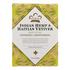 Nubian Heritage Softening and Moisturizing Indian Hemp and Haitian Vetiver Bar Soap - 5 oz - 1 of 4