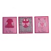 Bacati - Owls in the Woods Pink Fuschia Gray 10 pc Crib Bedding Set with Long Rail Guard Cover - image 3 of 4