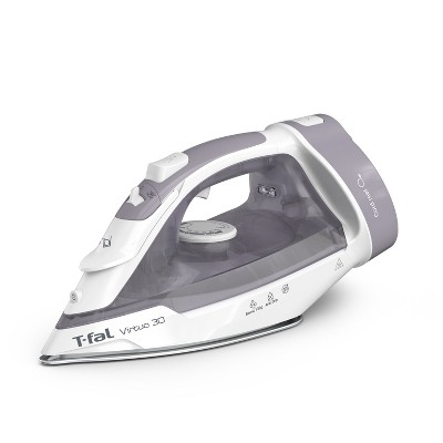 T-fal Virtuo 30 Steam Iron, 1500 Watts, Ceramic Soleplate, Gray/White