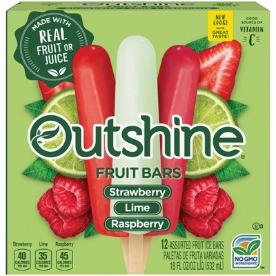 Outshine Strawberry, Lime & Wildberry Frozen Fruit Bar - 12ct