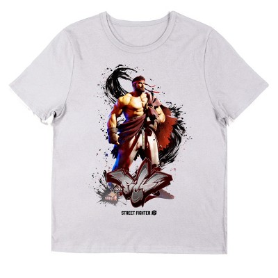 Street Fighter Ryu In Flame Mens Navy Blue Graphic Tee : Target